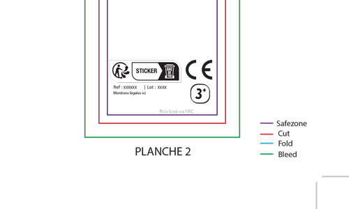 fonds perdus impression stickers